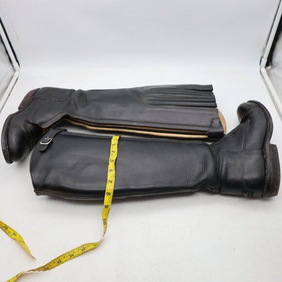 Custom Handmade Dehner Men 9-10 police Trooper Motorcycle Patrol Boots Riding - Picture 7 of 12